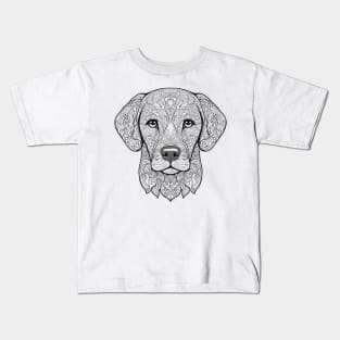 Labrador head mandala Kids T-Shirt